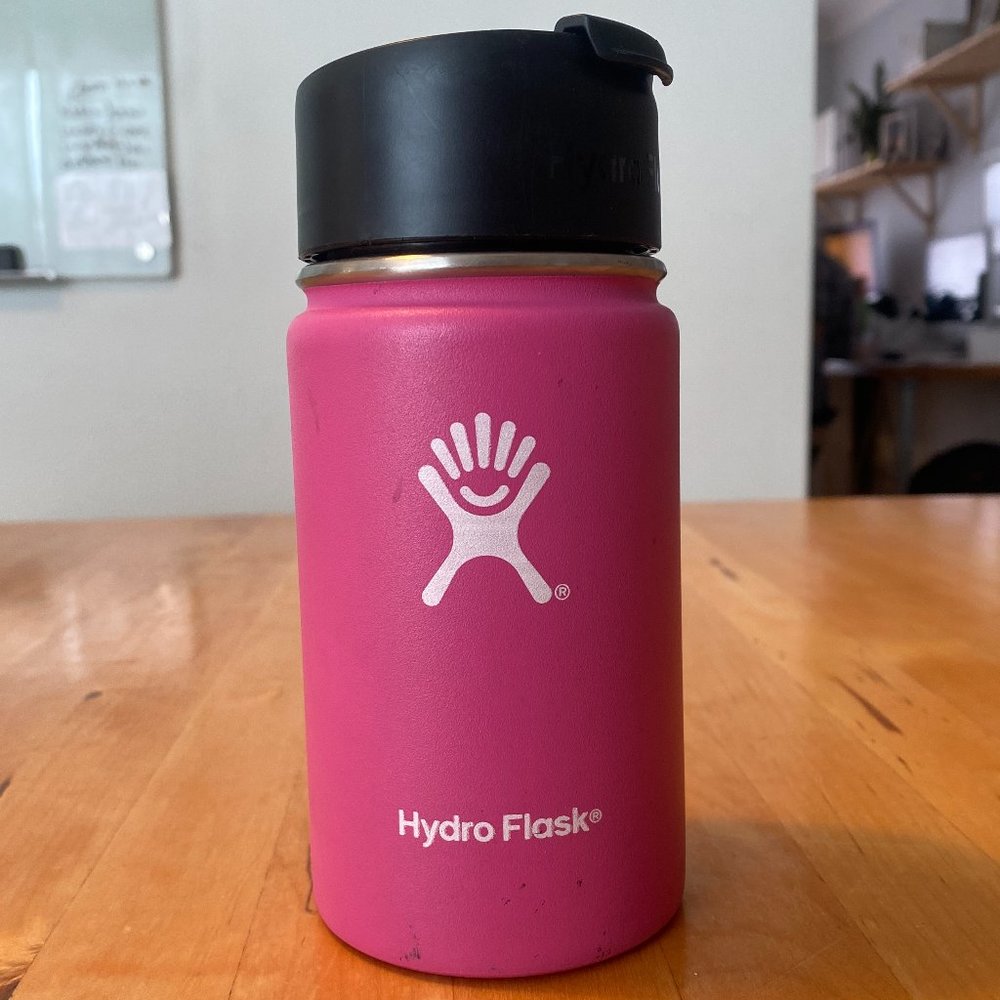 Hydroflask 12 oz Coffee Tumbler with Flip Lid in Pink
